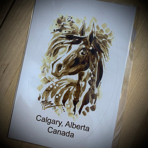 Calgary, Alberta (Saddle Up) Bumper Sticker